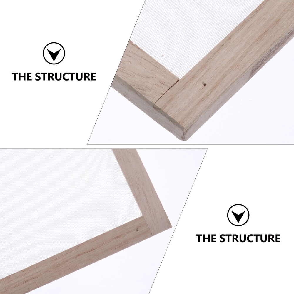 2Pcs Paper Making Frame Traditional Classic Screen Printing Frame Paper Making Mould