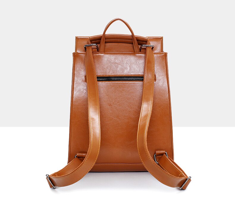 Frauen Leder Rucksäcke Schule Tasche Schüler Rucksack Damen Frauen Taschen Leder Paket Weiblichen Sack dos