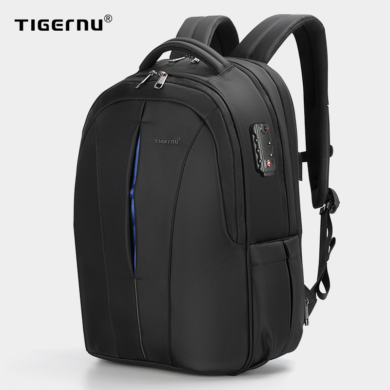 Tigernu USB Aufladen Männer 15,6 zoll Laptop Rucksäcke Schüler Schul Für Jungen Wasserdichte Männlichen Rucksack Mochila Tasche