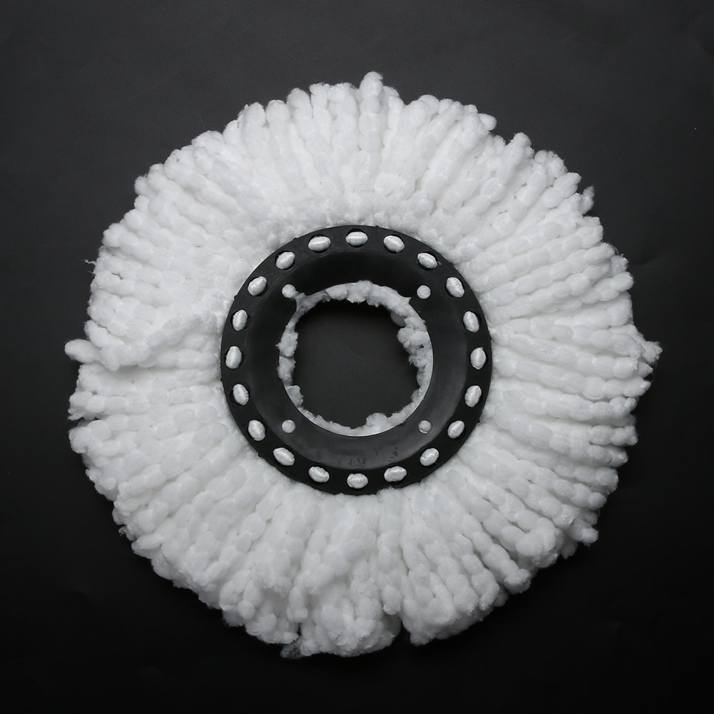 Replacement 360 Rotating Head Easy Magic Microfiber Spinning Floor Mop Head for Housekeeper Home Floor Cleaning Mop