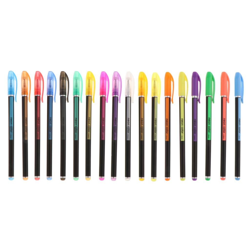 Assorterede farver highlighter fine point premium kunsttegning gør-det-selv papirvarer: 18 farver