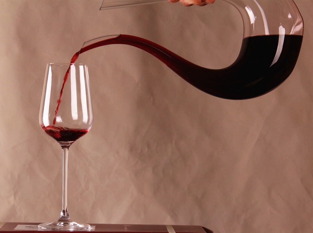 1PC 1500ML Handmade Crystal Red Wine Pourer Glass Decanter Decant Set Jug Bar Champagne Water Bottle Drinking Glasses J1102