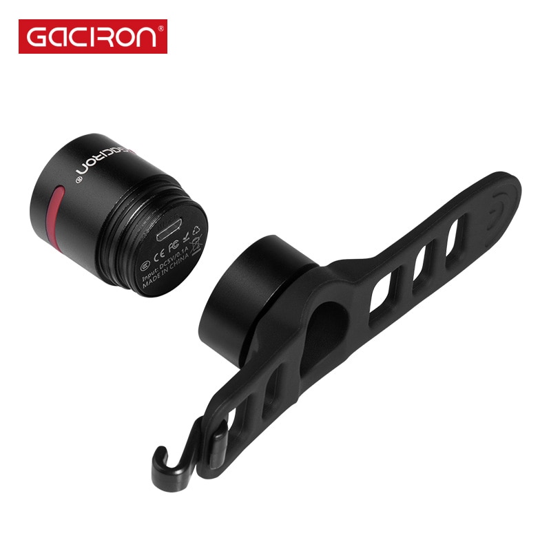 Gaciron bicicleta luz trasera impermeable Riding luz trasera LED USB recargable carretera Ciclismo Luz de cola de la lámpara Luces de bicicleta Accesorios