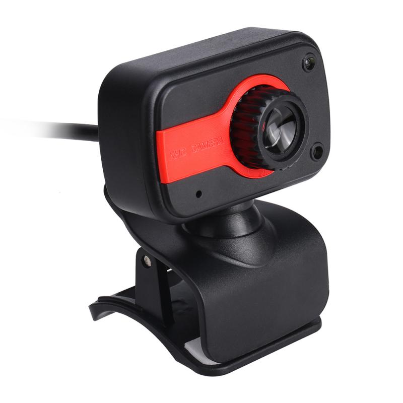 Webcam 480P Usb Web Camera Draagbare Draaibare Camera Voor Live-uitzending Video Bellen Conferentie Werk Online Onderwijs Camera: 02 red