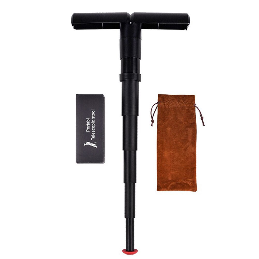 Portable Folding Stand-up Seat Adjustable Chair Stool Seat With Pocket For Outdoor Camping Fishing Traveling Hiking: G271917K