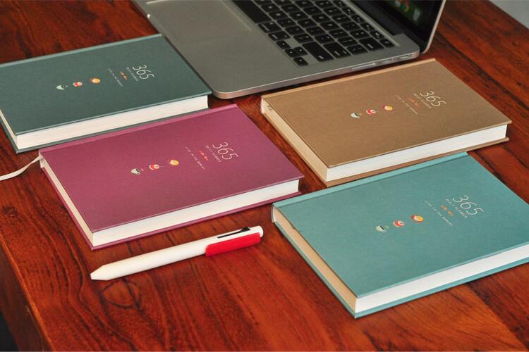 "Color 365" Cute Planner Agenda Diary Hard Cover Yearly Monthly Study Daily Notebook Stationery