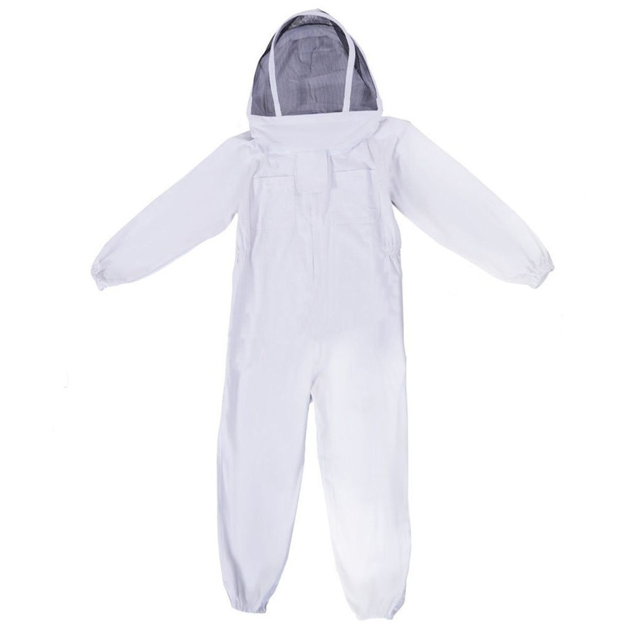 Full Body Beekeeping Suit Clothing Heavy Duty Ventilated Veil Hood Hat Clothes Jacket Protective Beekeeping Suit Beekeepers 3: Default Title