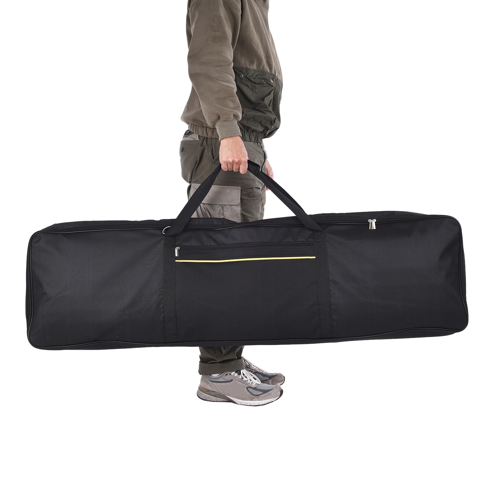 Bärbart 88- -tangenters tangentbord elpiano vadderat fodral gig bag oxford duk (väska webbing färg slumpmässig)