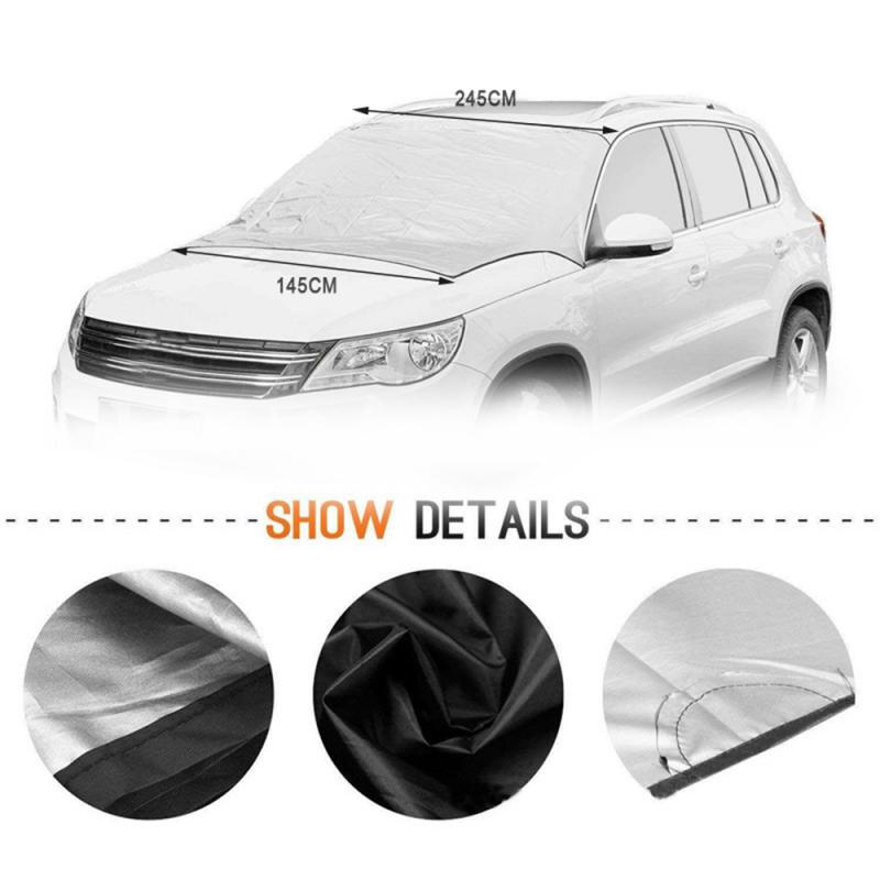 Magnet Car Covers 215*125cm/245 * 145cm Windshield Snow Frost Winter Wind Protector Car Shield Car Accessries
