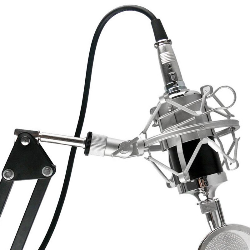 Microfoon Metalen Shock Mount Clip Shockproof Studio Suspension Mic Standhouder Shockmount Voor Broadcast Computer BM 700 800