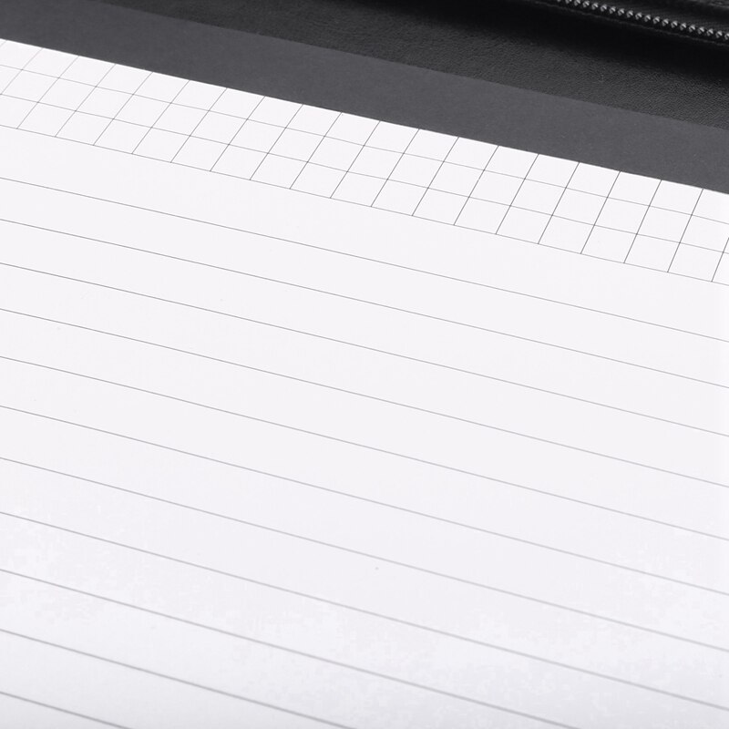 Vegan Leather Folder Zippered Closure Portfolio for Business IPad/Table and Card Interview Resume Binder