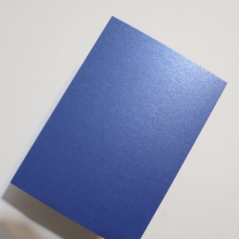 A5 Pearl Color Card Paper 250g Cardstock 20 colors optional: A5 Navy blue