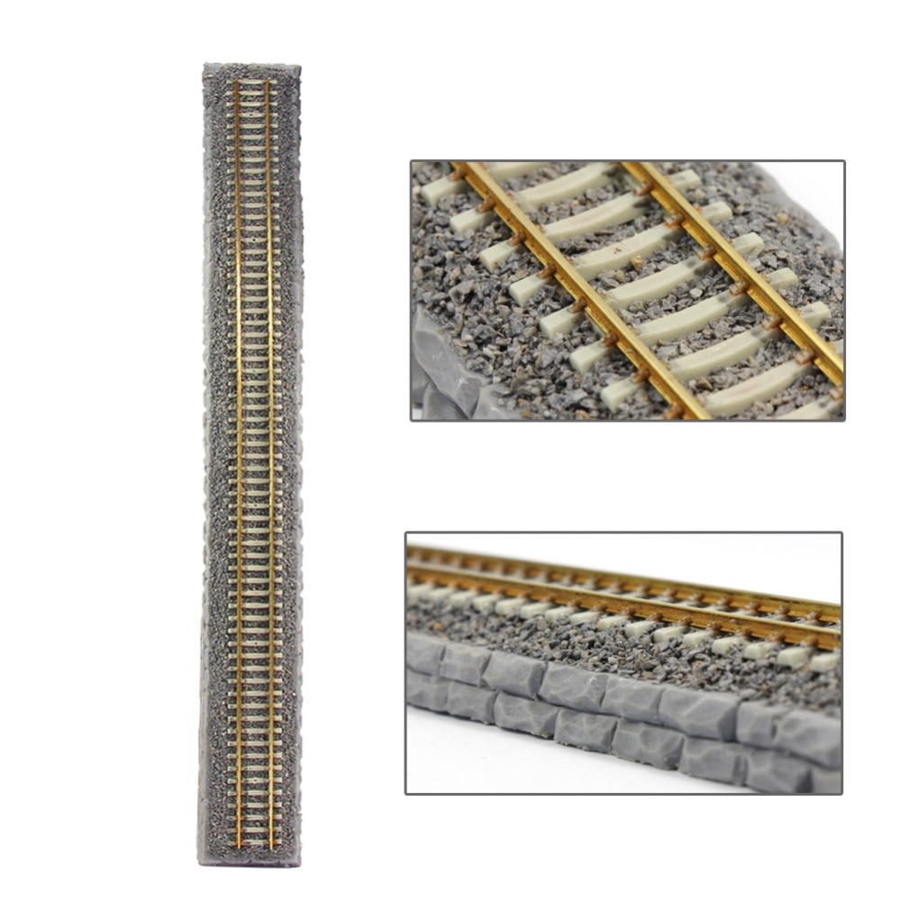 1 pc 1: 87 modèle de Train 48 cm voie ferrée métal ciment-dormeur voie ferrée HO échelle modèle accessoires HP19HO48