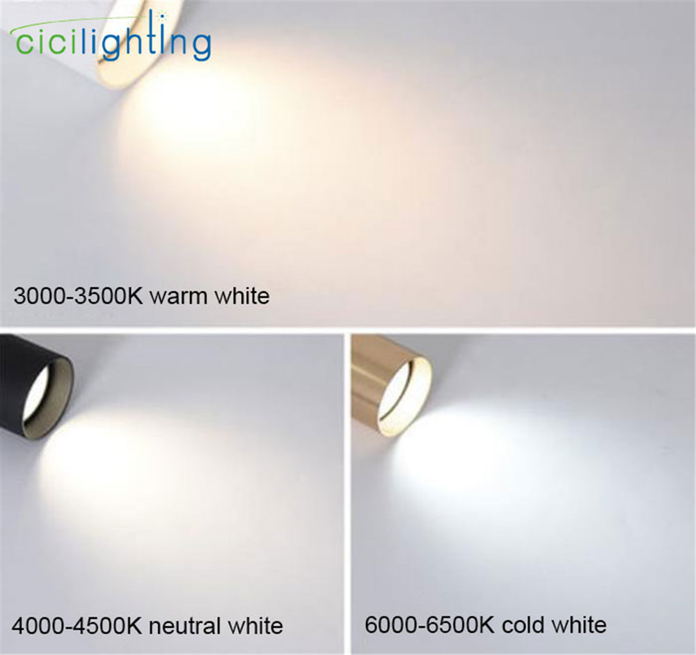 Moderne 7W GU10 LED Spoor Spots COB Plafond Lampen zwart wit golden Verstelbare AC85-260V Verlichtingsarmaturen Woonkamer Winkel