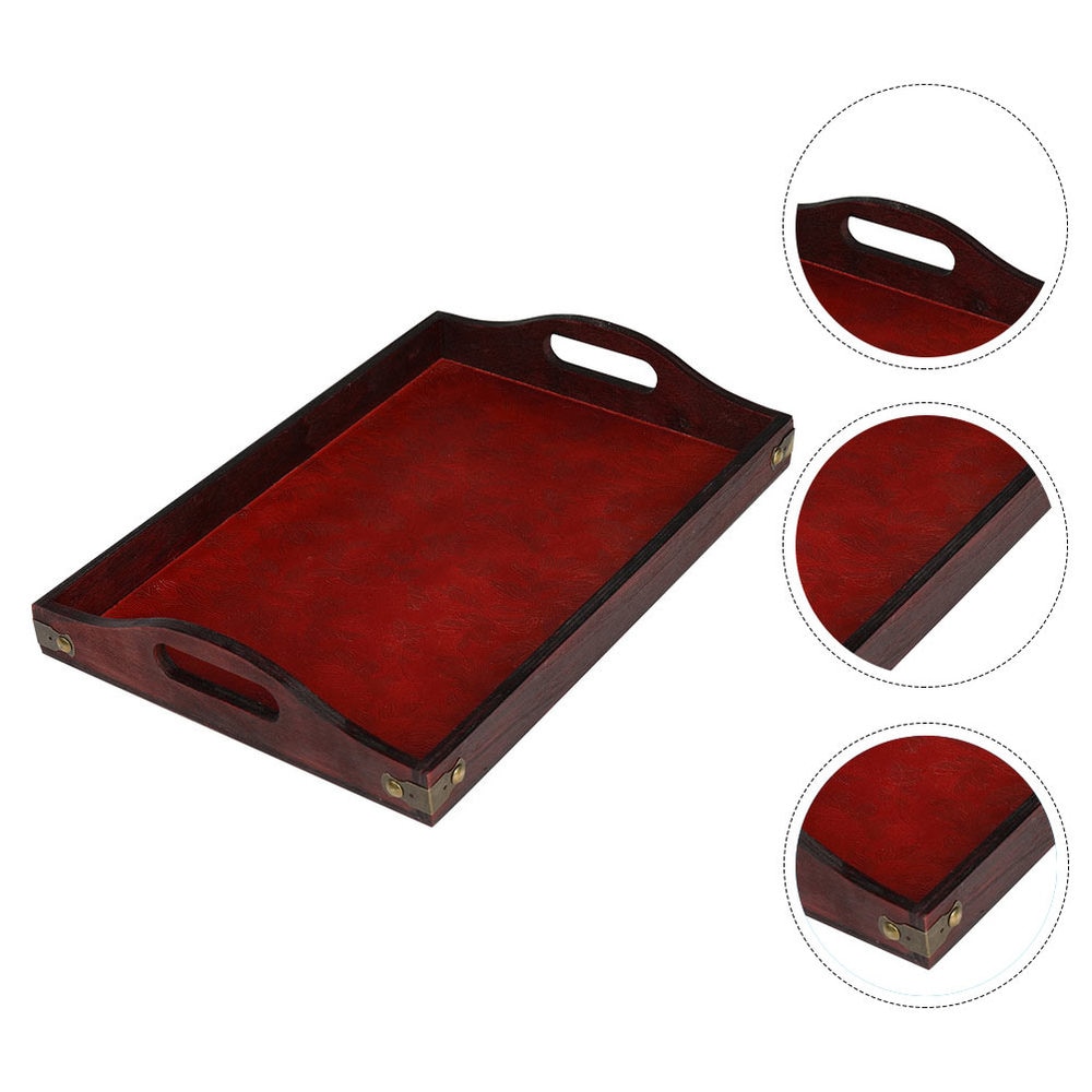 Wooden Tray Beauty Salon Serving Tray Oil Bowl Storage Tray Hotel Decor Tray