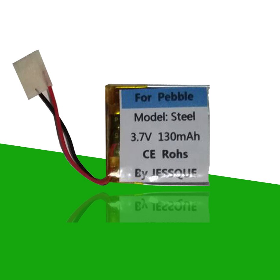 2PCS/Lot 130mAh Original Replace Battery For Pebble Classic & Steel Smart Watch Rechargeable Accumulator AKKU & Tracks