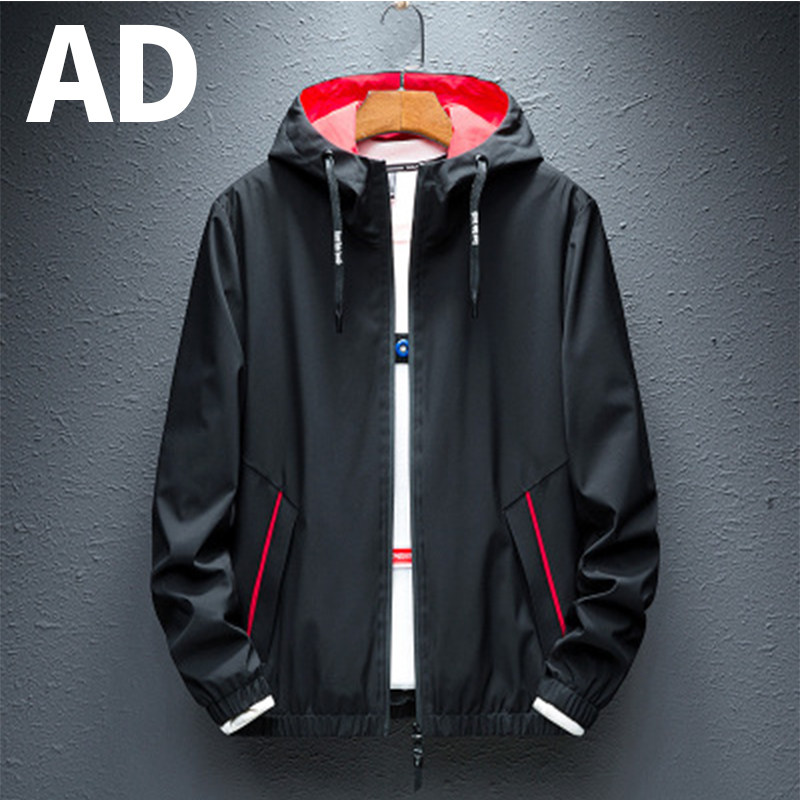 AD Solid Color Jacket W01: Red / Asia XL EU M