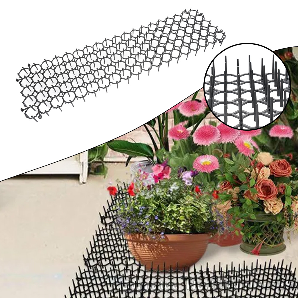 Gardening Cat Scat Mat Repellent Mat Anti-Cat With Prickle Strips Spikes Straps Deterrent Keep Cat Dog Away Digging Pet Supplies