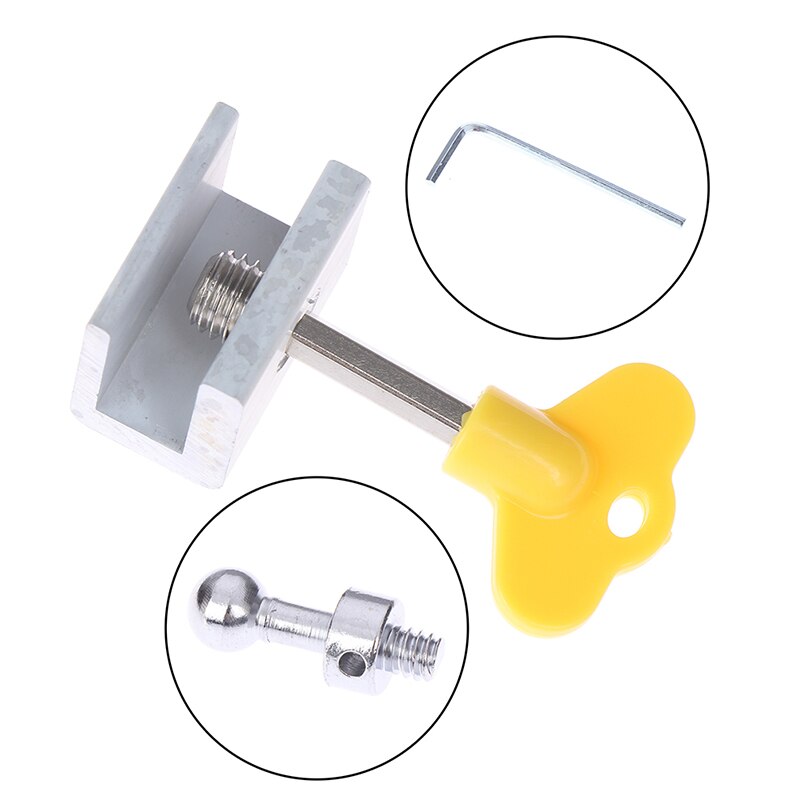 Door window lock restrictor aluminum kid security window limit safety keylock happy