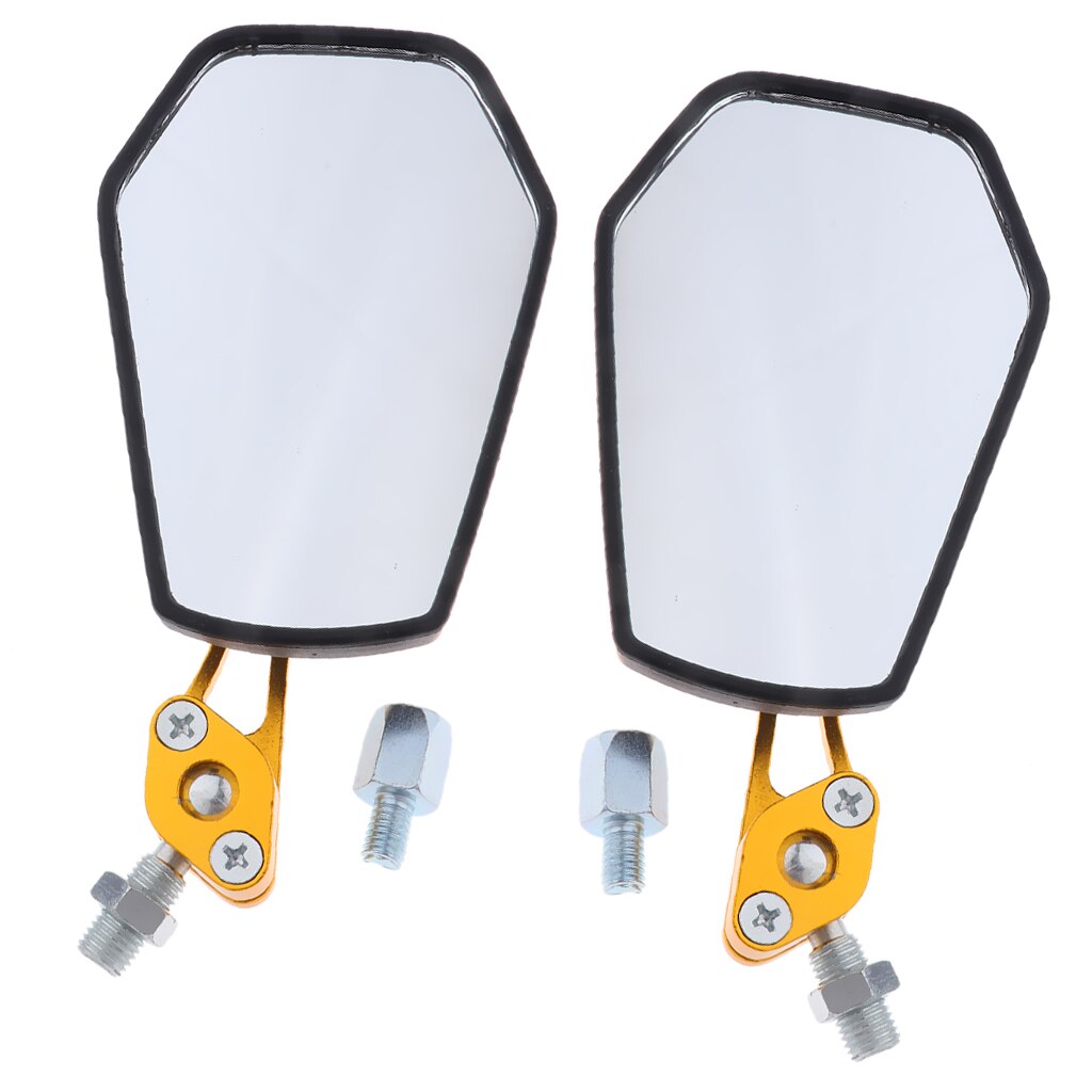 1x universal Aluminum Racing Side Rear View Mirrors for Motorcycle Dirt Bikes ATV Racing Side Rear View Mirrors Easy to install