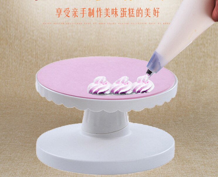360 Degree Cake Swivel Bevel Plate Revolving Cake Sugarcraft Turntable Decoration Stand Platform turntable Baking tools