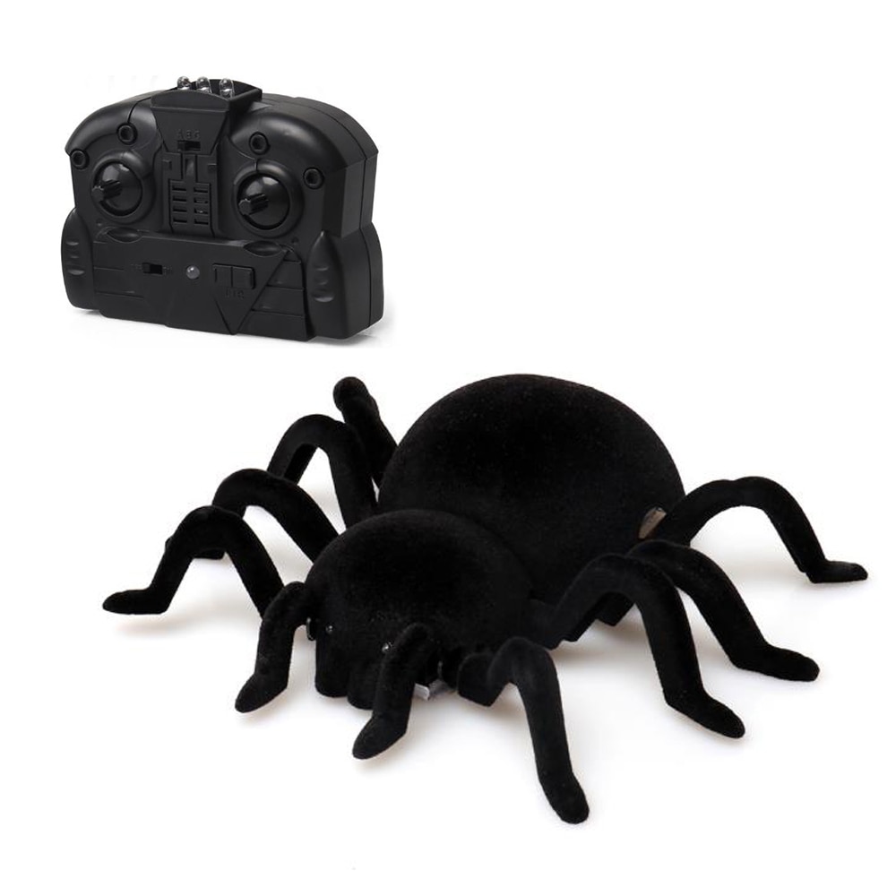 Control remoto, juguetes de arañas para escalar en la pared, infrarrojo, RC Tarantula, truco de broma, juguete de miedo, simulación, araña electrónica peluda