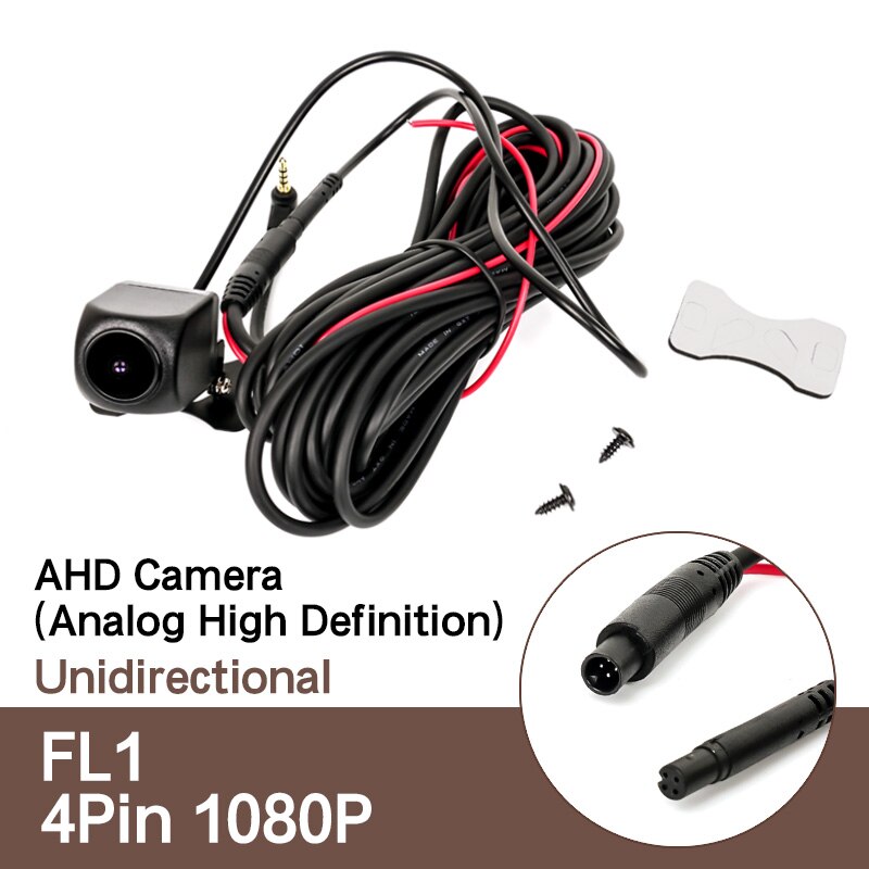 1080P AHD Car Rear View Camera with 4 pin for Car DVR Car Mirror Dashcam Waterproof 2.5mm Jack Rear Camera Parking Camera: FL1-4 1080P