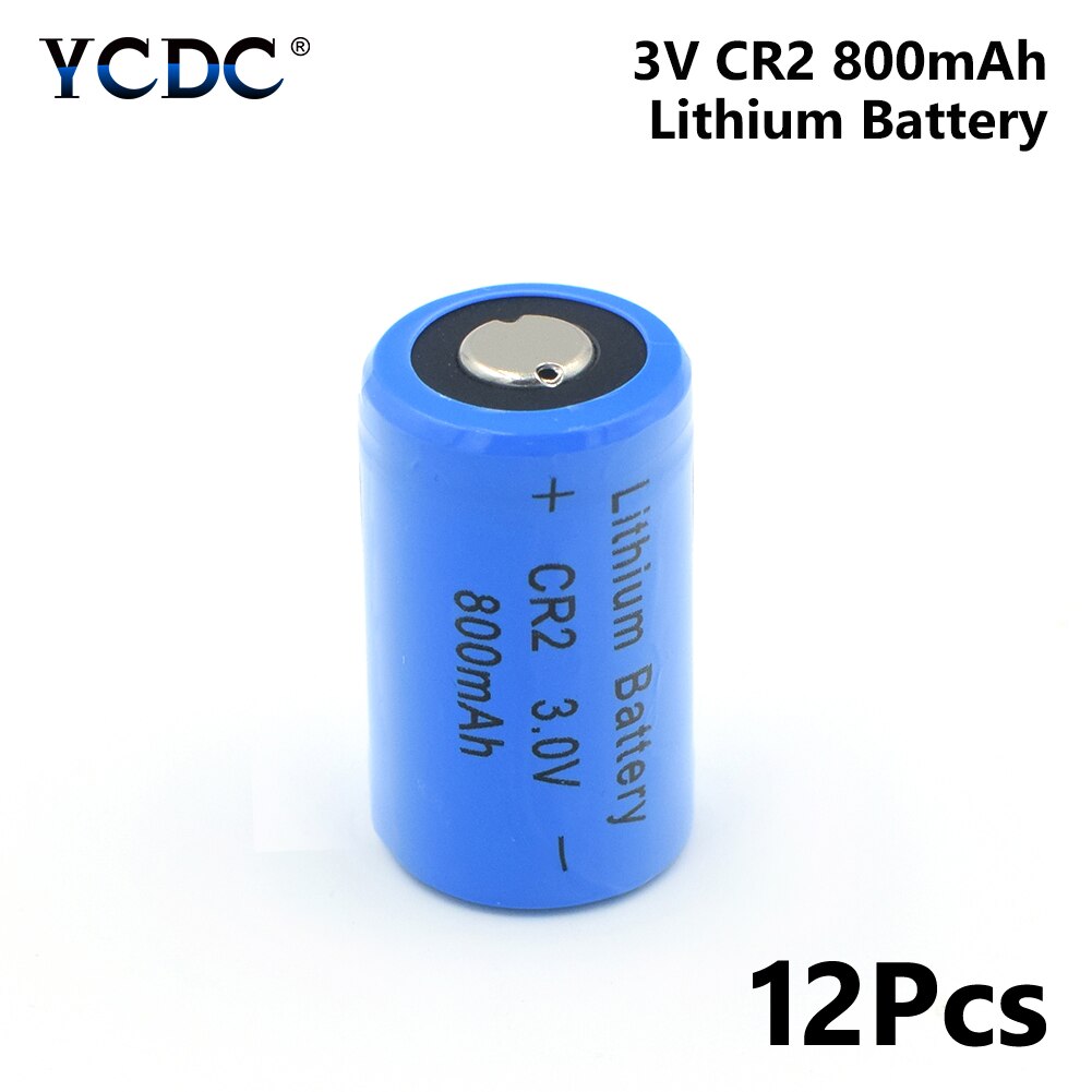 Pilas de botón para medir glucosa, 1/2/4/8/12 Uds., 2 baterías de litio de 3V, X12, 800mAh, CR2, CR15H270, CR15266: 12pcs