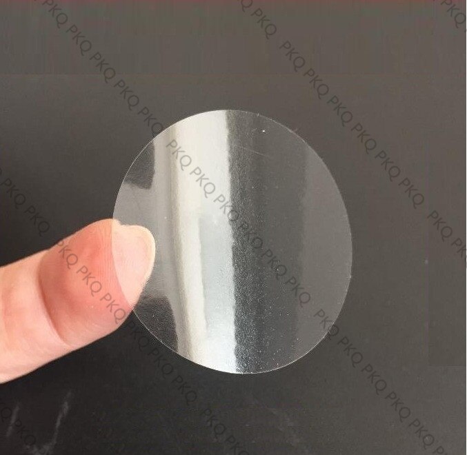Transparent Label Sticker 15mm-80mm Circular Diameter 30mm 3 cm Sealing Label Sticker PVC Transparent Label Sticker DIY Label
