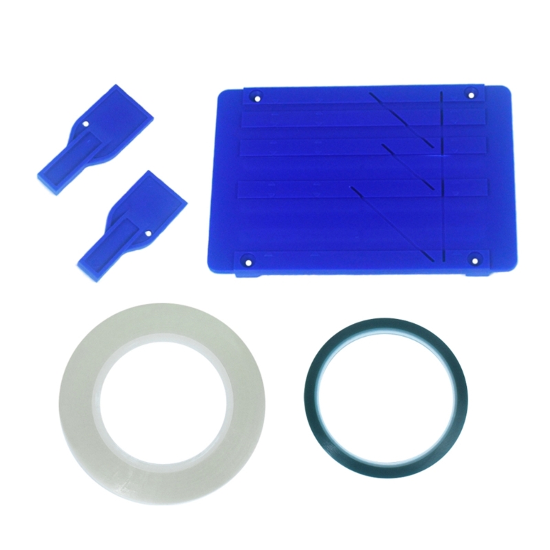 Tape Splicing Set Reel to Reel Tape Recorder Splicing Block Tape for Opening Cassette Tape Repair with Two Fixers: WHITE