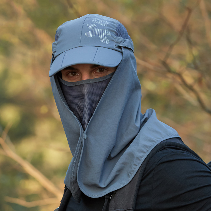 Zomer Uv Bescherming Zonnehoed Voor Vrouwen Mannen Opvouwbare Sneldrogend Waterdichte Baseball Caps Mannelijke Hals Flap Wandelen Vissen Hoeden