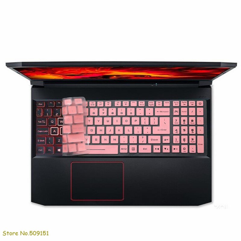 Til acer aspire nitro 5 an515-44 an515-54 an515-55 an515-57 15.6- tommer predator gaming laptop tastaturbeskytter cover: Lyserød