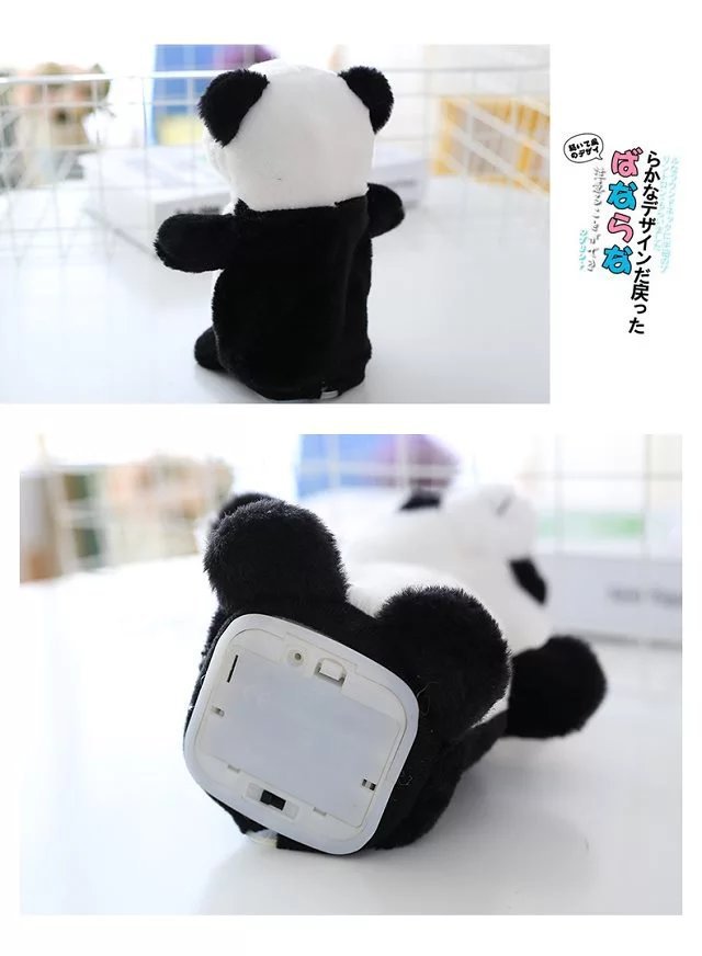 Christmas Fift Cute Panda toy Talking and Walking Panda Figure Educational Sound Record Panda Electronic Pets