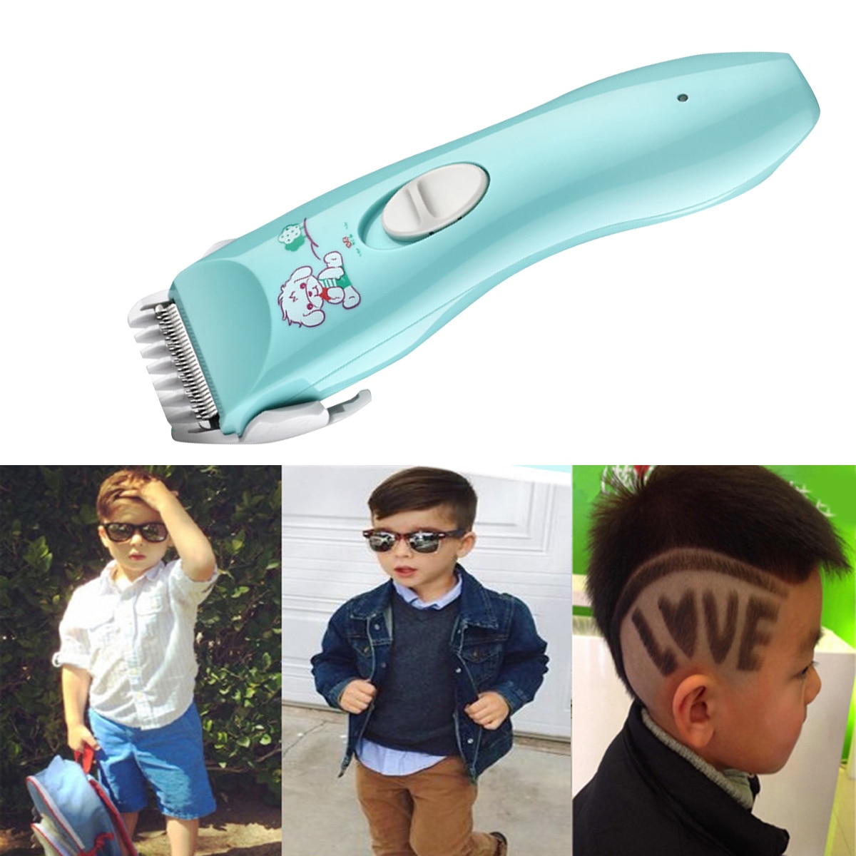 Baby Tondeuse Stille Kids Haartrimmers Oplaadbare Waterdichte Professionele Draadloze Tondeuse Voor Baby 'S Baby