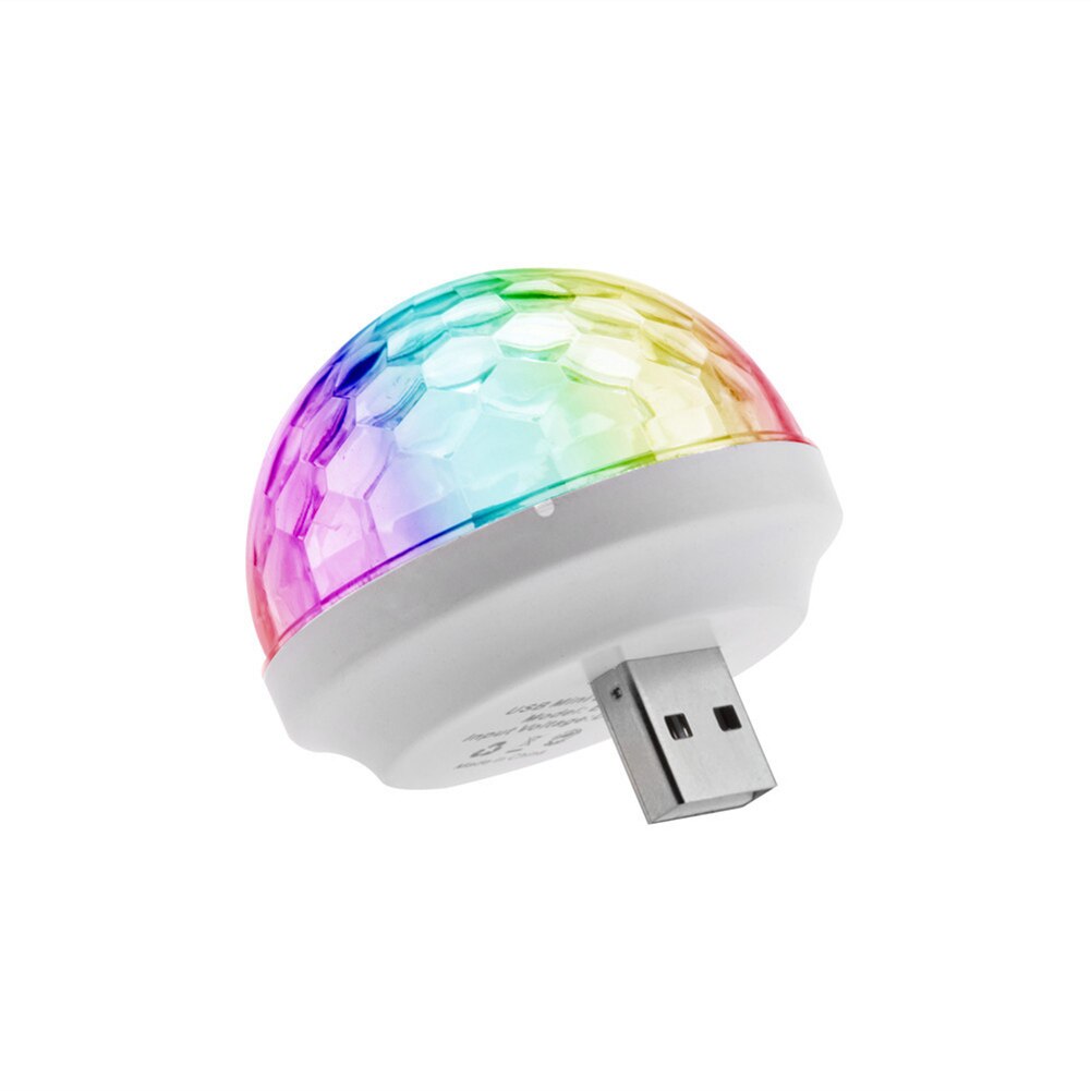 Colorful Sound Activated Magic Ball USB Mini Disco Light Party KTV Neon Lamp