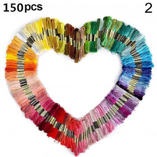 1500pcs Colorful Embroidery Thread Set Cross Stitch Floss Threads Cotton Sewing Skeins Skein Kit DIY Handkitting Sewing Threads: 2