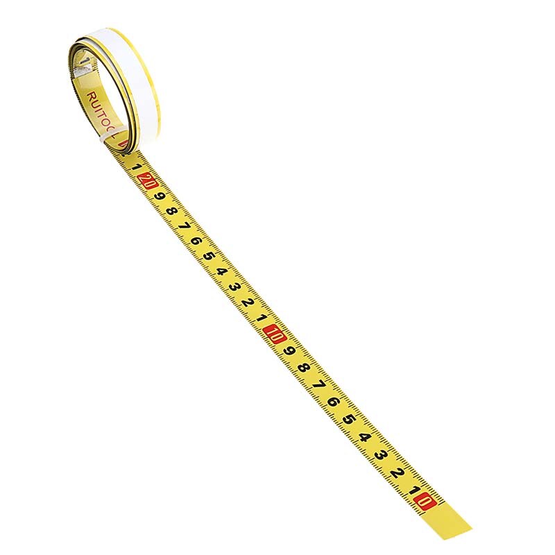 1-5m selbst Klebstoff Lineal Gehrung Spur MaßBand Stahl Gehrung Sah Skala T-Spur-Router tisch Band Kreissäge Werkzeug