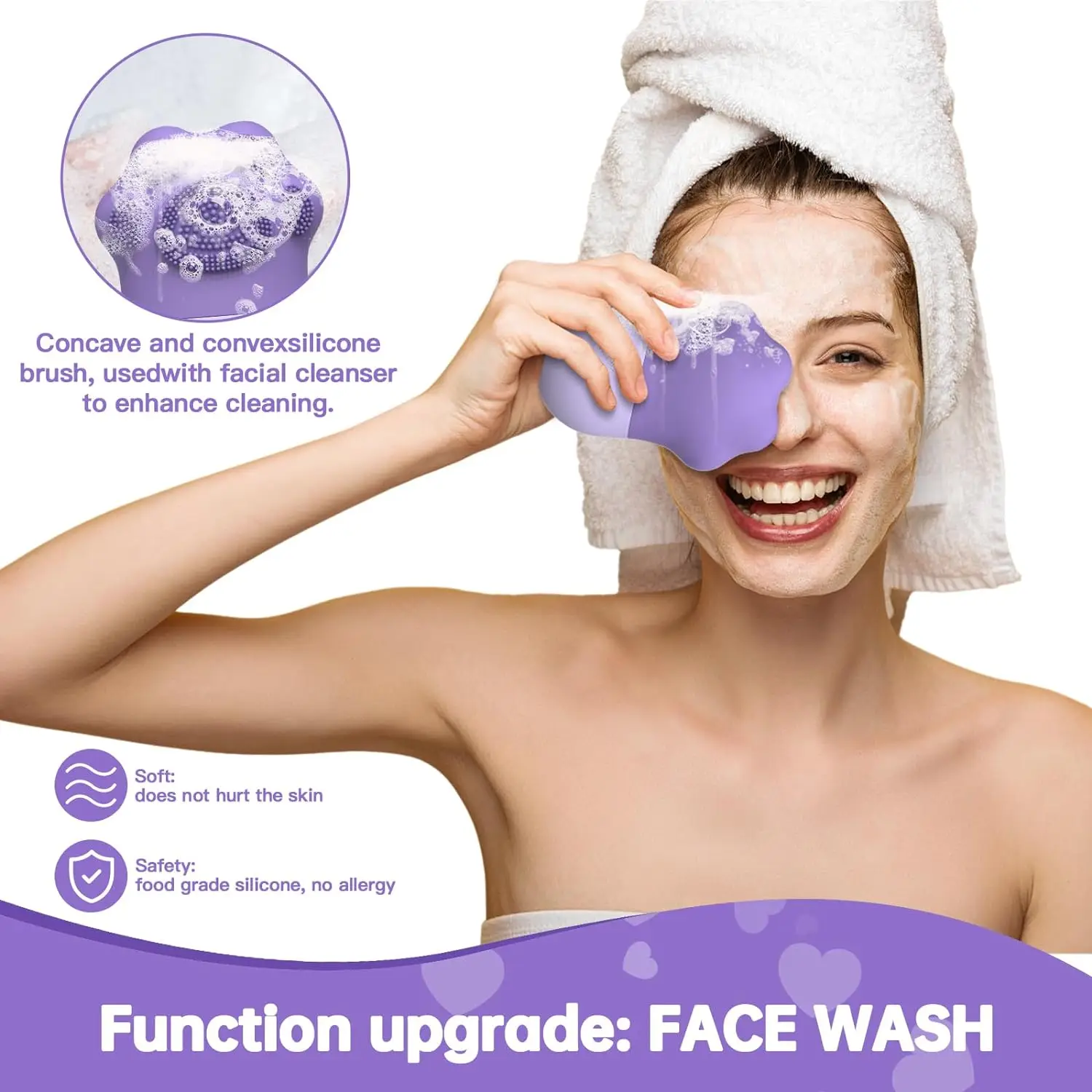 Rolo de gelo facial para cuidados com a pele - reduz o inchaço dos olhos e massagem facial - Ferramenta de beleza de silicone para mulheres