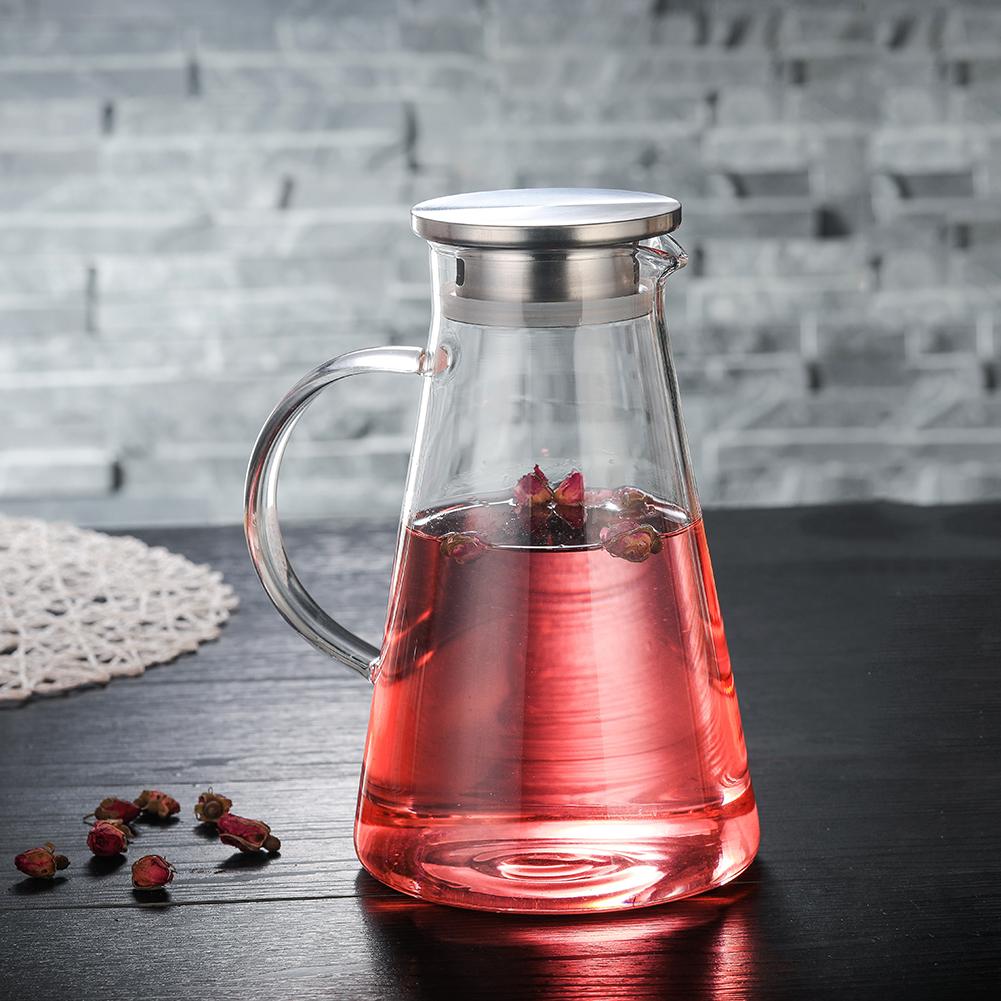 glass kaldvannsflaske varme- og eksplosjonssikker juicebeholder kald tekjele dekorasjon hotellrestaurant juiceflaske