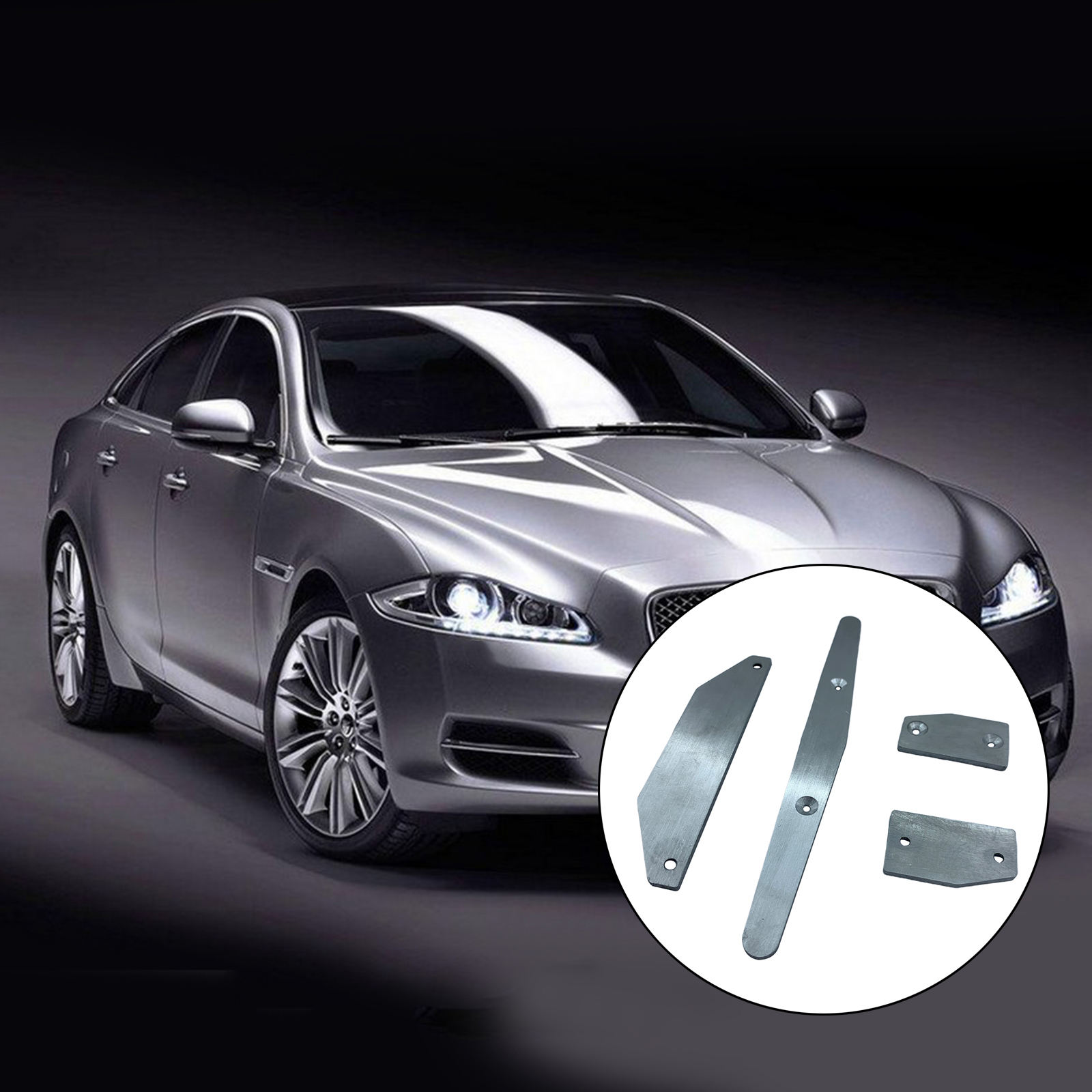 Vehicle 4-Pack Silver Chais Protectors Protection Plates ,Moulding Replacement Acceories for Arrma Limitle Skid Plates