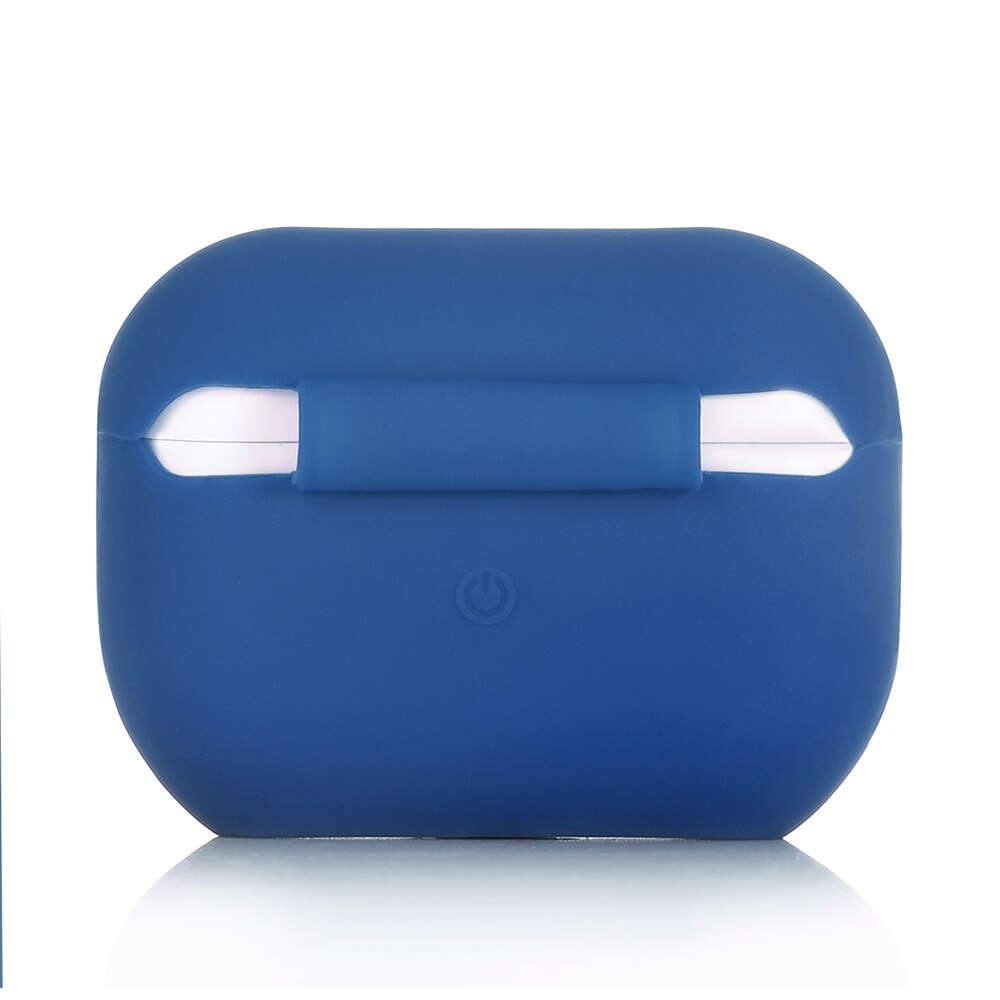 Futerał silikonowy do etui Airpods Pro do Airpods bezprzewodowe słuchawki na Bluetooth obudowa z ładowarką do AirPods pro 3: Dark Blue