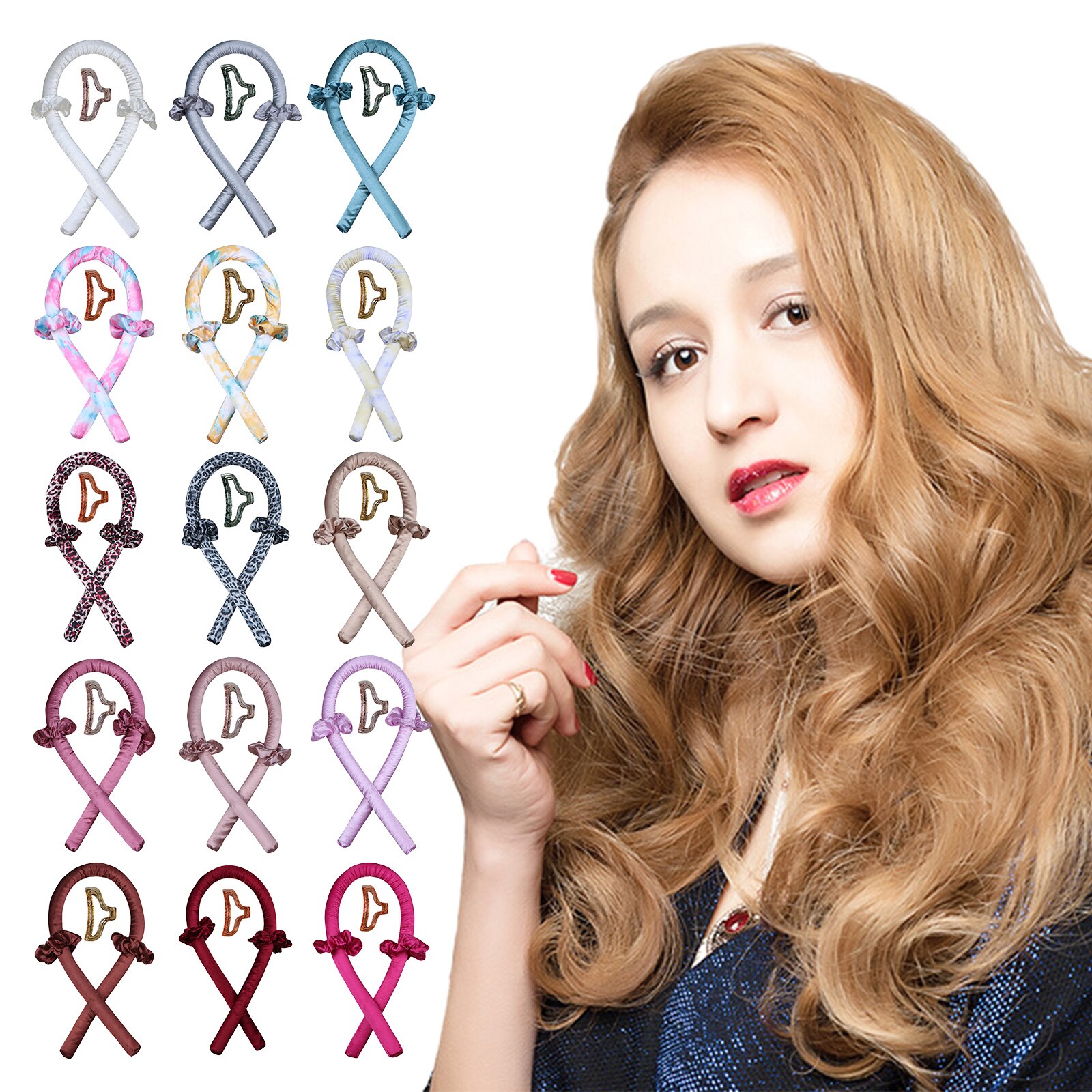 Heatless Curling Rod Headband No Heat Curls Hair Rollers Sleeping Soft Headband Hair Curlers Hair Styling Tools