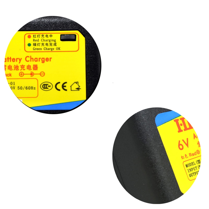 DC7.2V 1A 6 V chargeur de voiture jouet intelligent chargeur de batterie au plomb agm rechargeable 6 v pour batterie 4ah 4.5ah 7ah 10ah 12ah eu/us