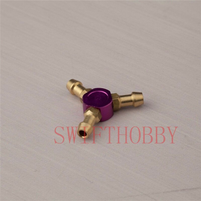 Aluminum 3 Way Water Outlet Splitter Water Nipples 1pc 4mm For RC Boat Accessory
