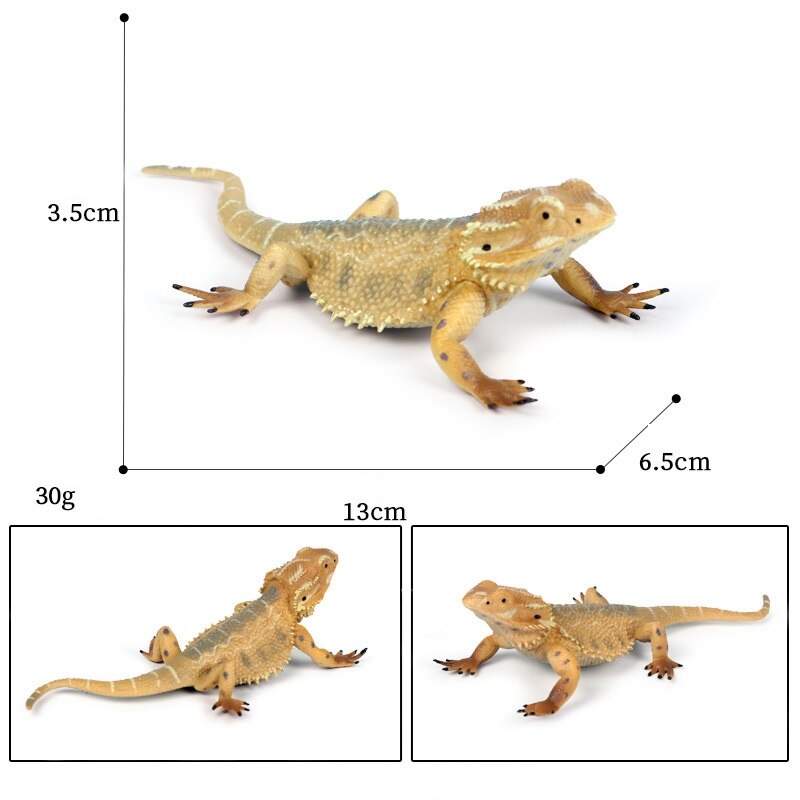 Simulation Animal Model Halloween Decoration Tricky Toy Lizard Cold-Blooded Reptile PVC Animals Action Figures Children's