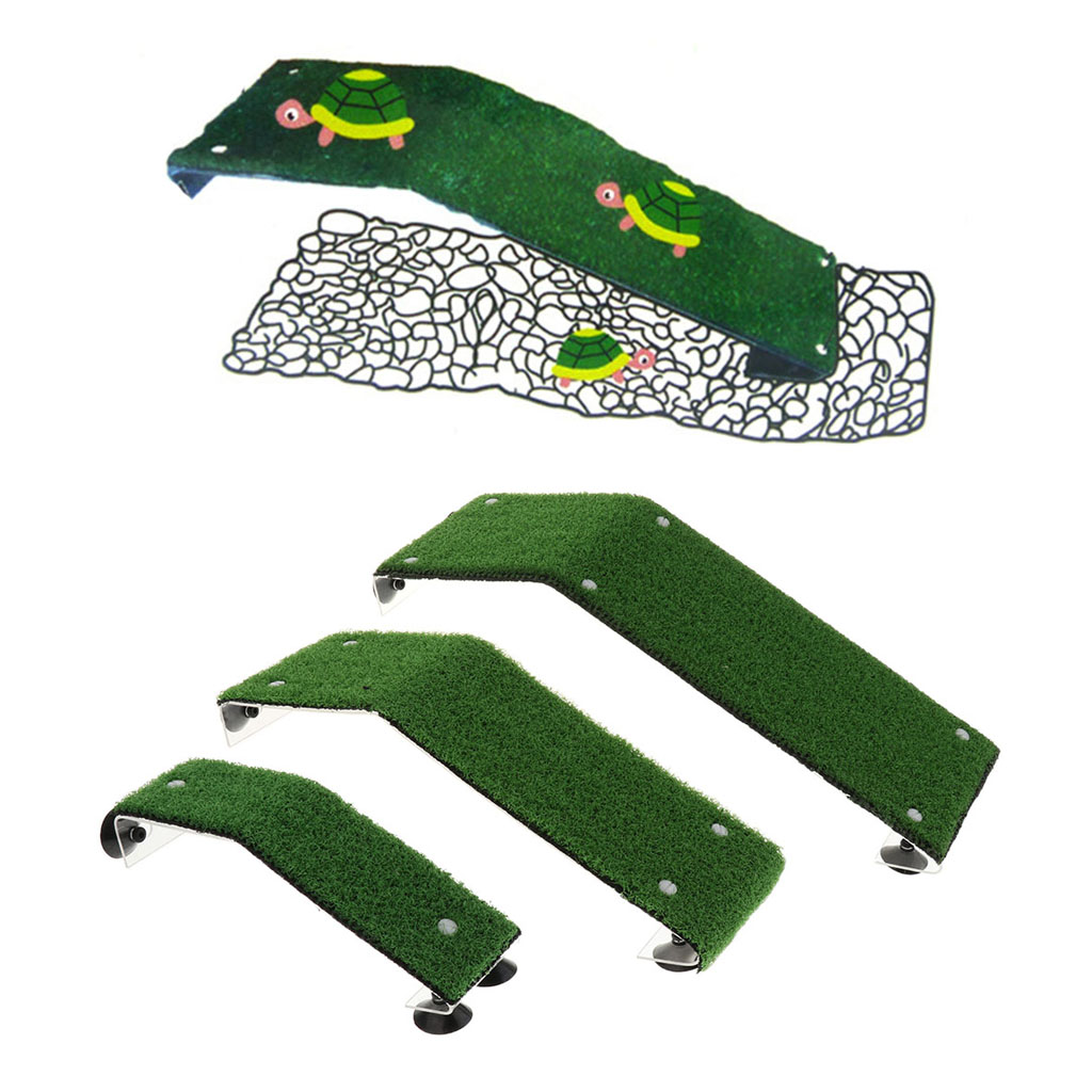 Turtle Basking Platform with Suction Cups Aquatic Tank Habitat Dock for Reptiles & Amphibians