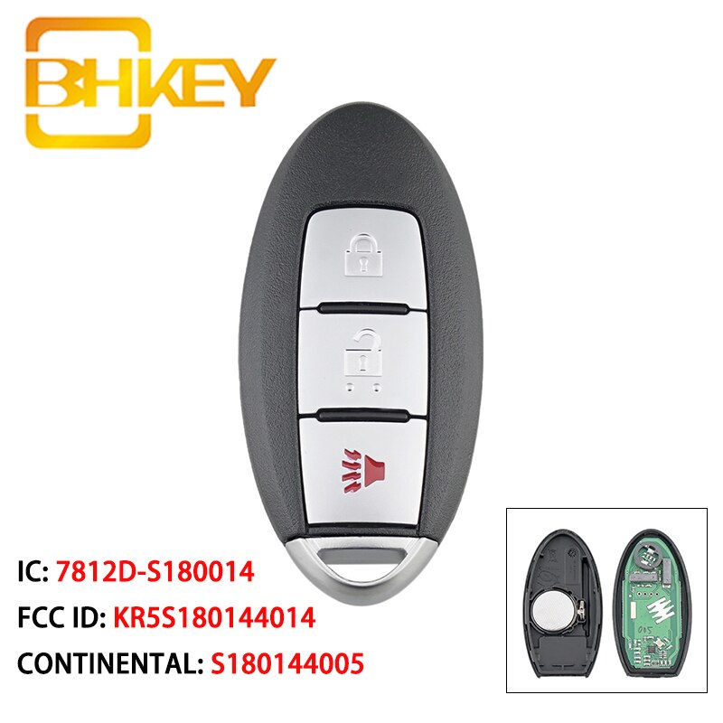 Bhkey KR5S180144014 Slimme Auto Sleutel Voor Nissan Pathfinder Auto Afstandsbediening Sleutel S180144005 7812D-S180014