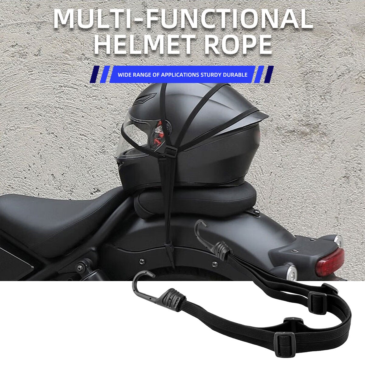 60cm pasek robić bagażu motocyklowego kask stałe paski uniwersalna chowana elastyczna klamra lina motocykl trwały kask siatka bagażowa