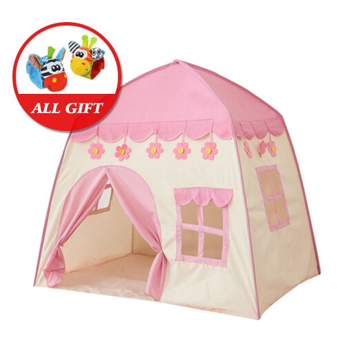 Spielen Haus Cabana Infantil Kinder Innen Und Außen Schloss Tipi Baby Prinzessin Spiel Tipi Für Kinder Zelt: PINK TENT