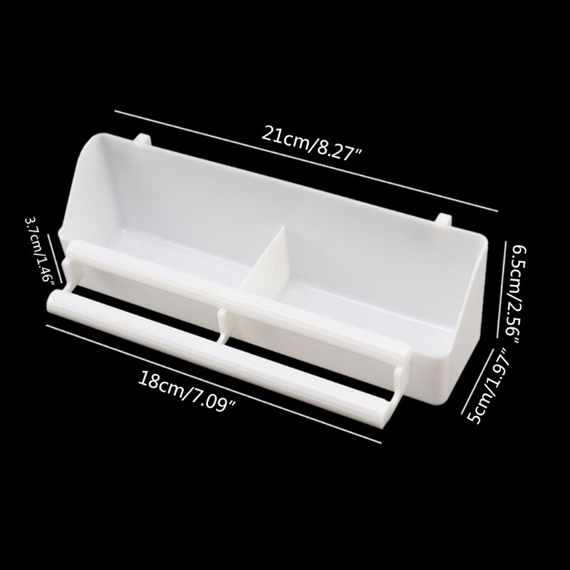 Q0KF Plastic Hanging Bowl for Poultry Parrot Pigeon Parakeet Cage Poultry Feeder Parrot Birds Plastic Feeding Bowl